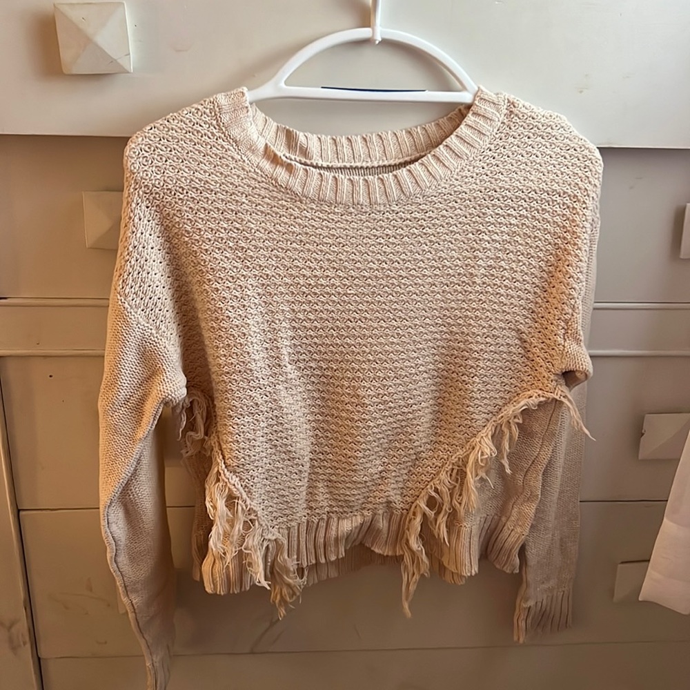 American Eagle cream sweater